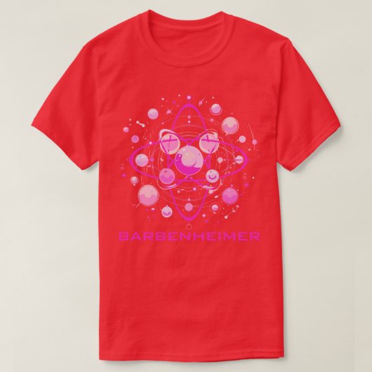 T-shirt Barbenheimer Pink Atom (Design devant)
