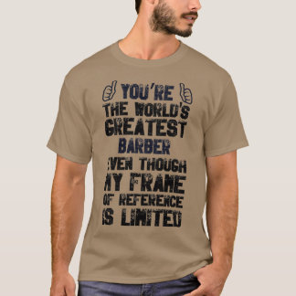 T-shirt Barber Appréciation Worldx27s Meilleur Barbier