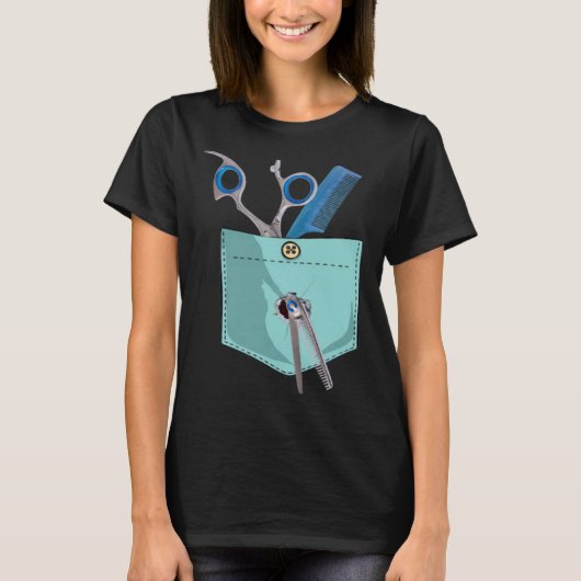 T-shirt Barber  Barber  Barber for father and mother (Devant)