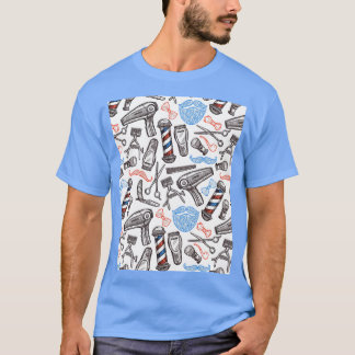 T-shirt Barber Barbershop Motif de coiffure Graphic