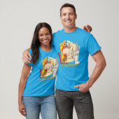 T-shirt Barber BUGS BUNNY™ & Elmer Fudd (Unisexe)