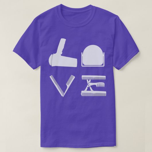 T-shirt Barber Citation Sèche-cheveux Ciseaux Barber Brush (Design devant)