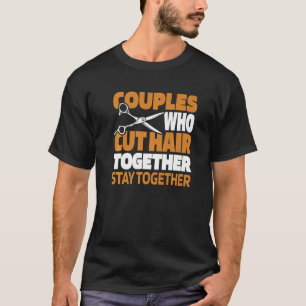 T-shirt Barber Couple Coiffeur Coiffeur Coiffeur
