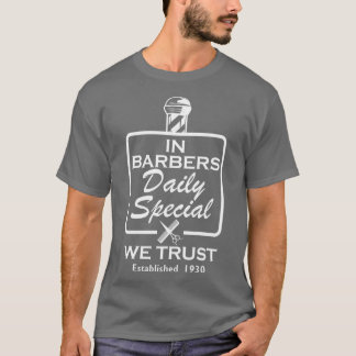 T-shirt Barber Dans les barbiers quotidien spécial nous fa