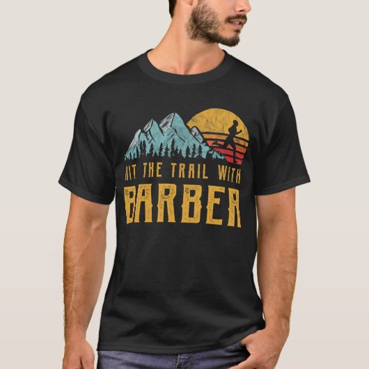 T-shirt BARBER Family Running - Touchez le sentier avec BA (Devant)