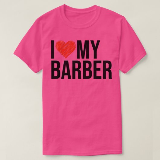 T-shirt Barber femme mari cadeaux pour elle (Design devant)