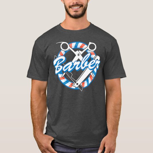 T-shirt Barber  Haircutter Barber Gift Professional  (2) (Devant)