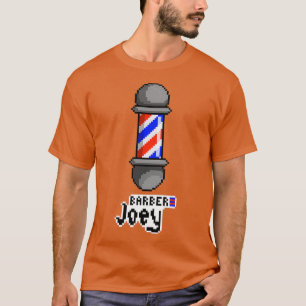 T-shirt Barber Poteau marque traditionnelle de barbier Pix