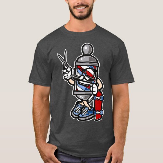 T-shirt Barber s for men (Devant)