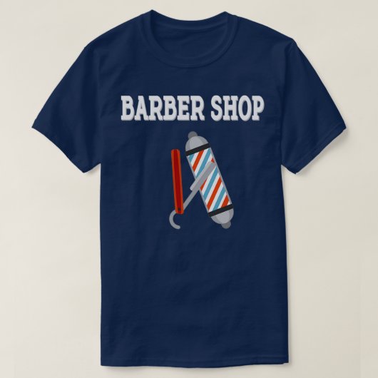 T-shirt Barber Shop Coiffure Menx27s 2 (Design devant)