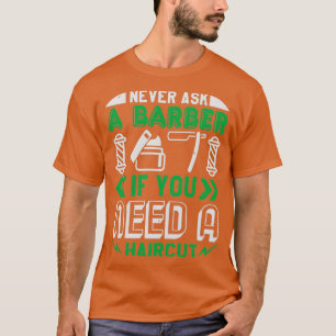 T-shirt Barber Shop Haircut barbe Coiffeur Cadeau 18