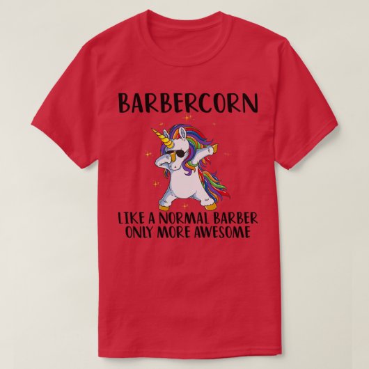 T-shirt Barber Unicorne 3 (Design devant)