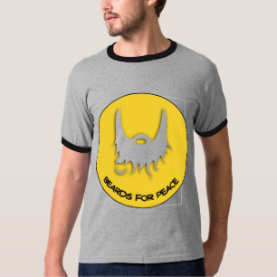 T-shirt Barbes pour le jaune de colombe de paix