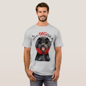 T-shirt Barbet Vampire Chien drôle Halloween (Devant entier)