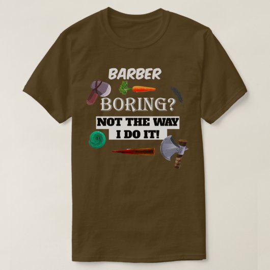 T-shirt barbier (Design devant)