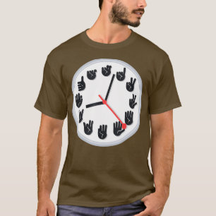 T-shirt Barbier-Coiffeuse-Boutique Signe main Horloge Chev