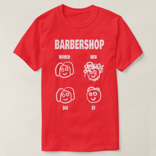 T-shirt Barbier de femmes (Design devant)