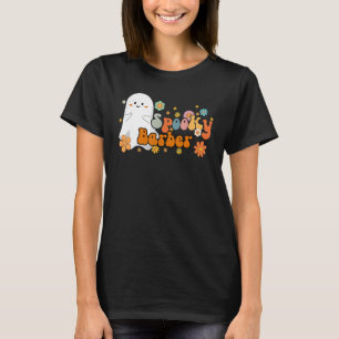 T-shirt Barbier Effrayant Rétro Groovy Mignon Fantôme Hall