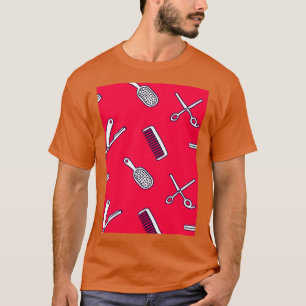 T-shirt barbiers boutique motif ciseaux motif cool cadeau