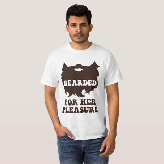 T-shirt Barbu pour son plaisir (Devant entier)