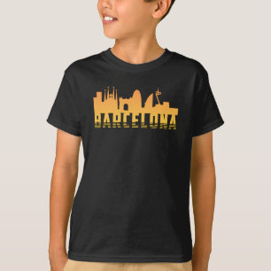 T-shirt Barcelona Espagne City Skyline Ville Ville Paysage
