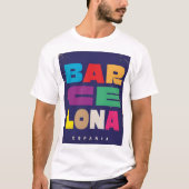 T-shirt Barcelone Espagne (Devant)