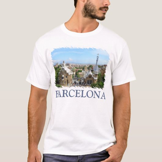 T-shirt Barcelone, Espagne (Devant)