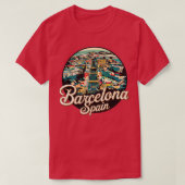 T-shirt Barcelone Espagne (Design devant)