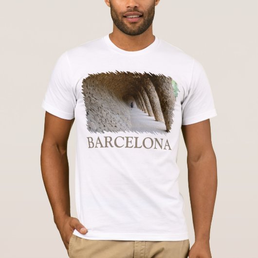 T-shirt Barcelone, Espagne (Devant)
