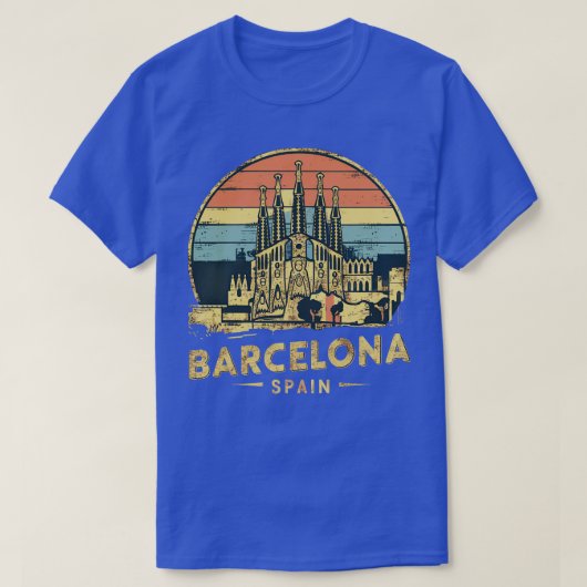 T-shirt Barcelone Espagne 1 (Design devant)