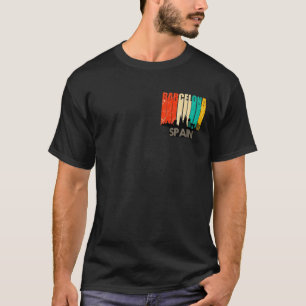 T-shirt Barcelone Espagne Skyline Art
