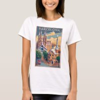 Barcelone Espagne vintage