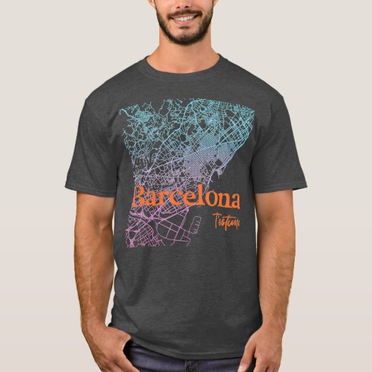 T-shirt Barcelone Testimo I Love You en Catalan Espagne (Devant)