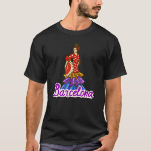 T-shirt Barcelone Ville Espagne souvenir pour hommes femme