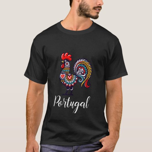 T-shirt Barcelos, coq portugais (Devant)