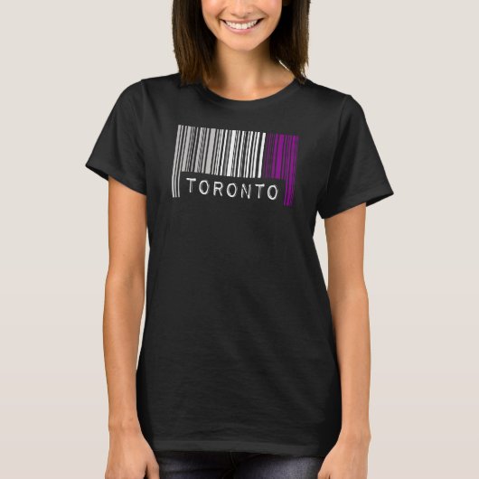T-shirt Barcode Asexuel Pride Toronto Canada mignonne Ace  (Devant)