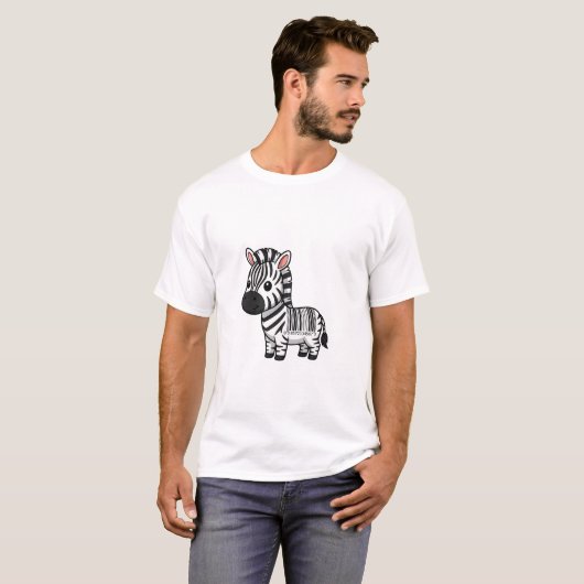 T-shirt Barcode Zebra Cutie (Devant entier)