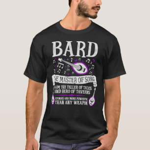 T-shirt BARD, MAÎTRE DE LA CHANSON - Dungeons &amp; Drago