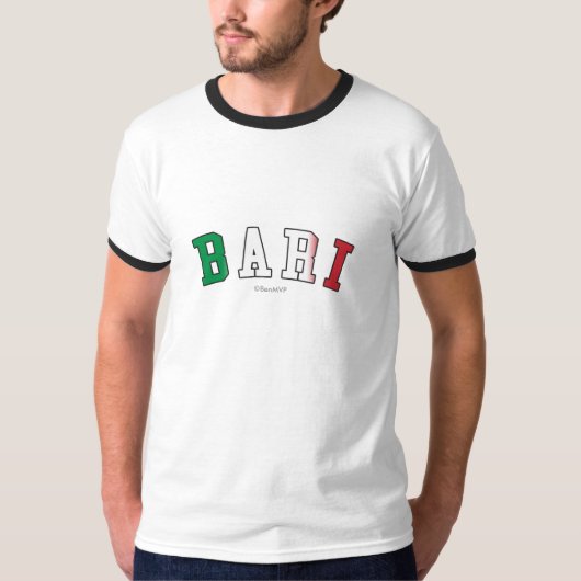 T-shirt Bari dans des couleurs de drapeau national de (Devant)