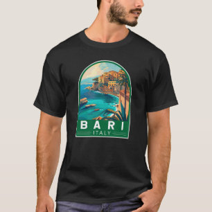T-shirt Bari Italie Travel Art Vintage