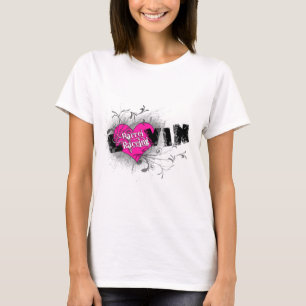 T-shirt Baril de Luvin emballant l'habillement
