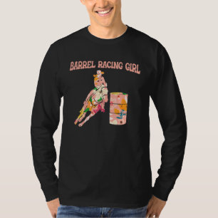 T-shirt Baril Racing Girl Barrel Racing Rodéo Barrel Rac