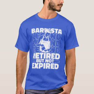 T-shirt Barista Artiste du Café Retraité rétro