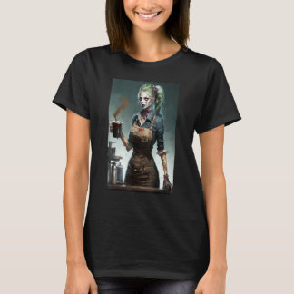 T-shirt Barista de café zombie   Zombies dans la vie quoti