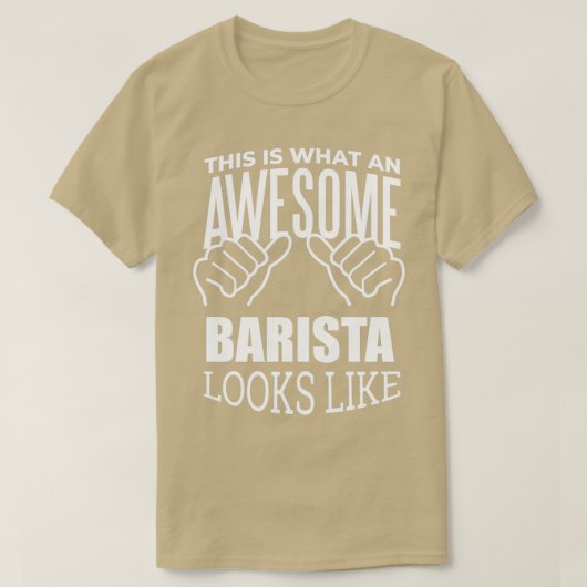 T-shirt Barista Funny Dit 1 (Design devant)