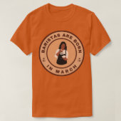 T-shirt Baristas sont nés en mars design alternatif (Design devant)