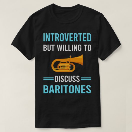 T-shirt Baritone Baritone présenté (Design devant)