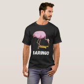 T-shirt Baritone Flamingo Saxophonist Euphonium Saxophone  (Devant entier)