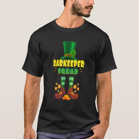 T-shirt Barkeeper Squad Funny Irish St Patrick Day (Devant)