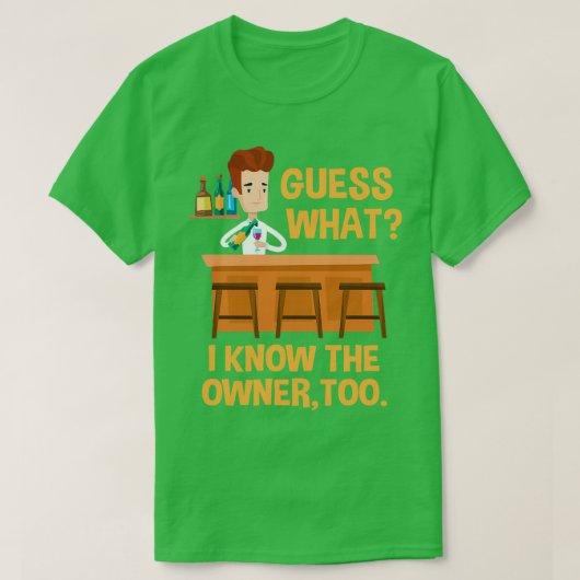 T-shirt Barman Funny 6 (Design devant)